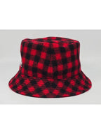 CELINE Tartan Pattern Logo Bucket Hat M