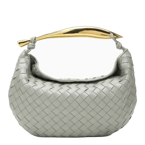 Bottega Veneta Women's Sardine Leather Small Bag in Grey | 716082VCPP1 Color 1557