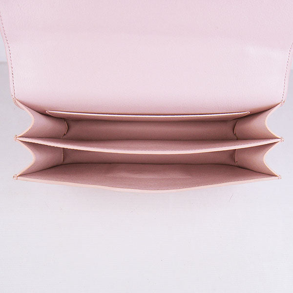 Hermes calf Leather Message Bag H020 pink golden