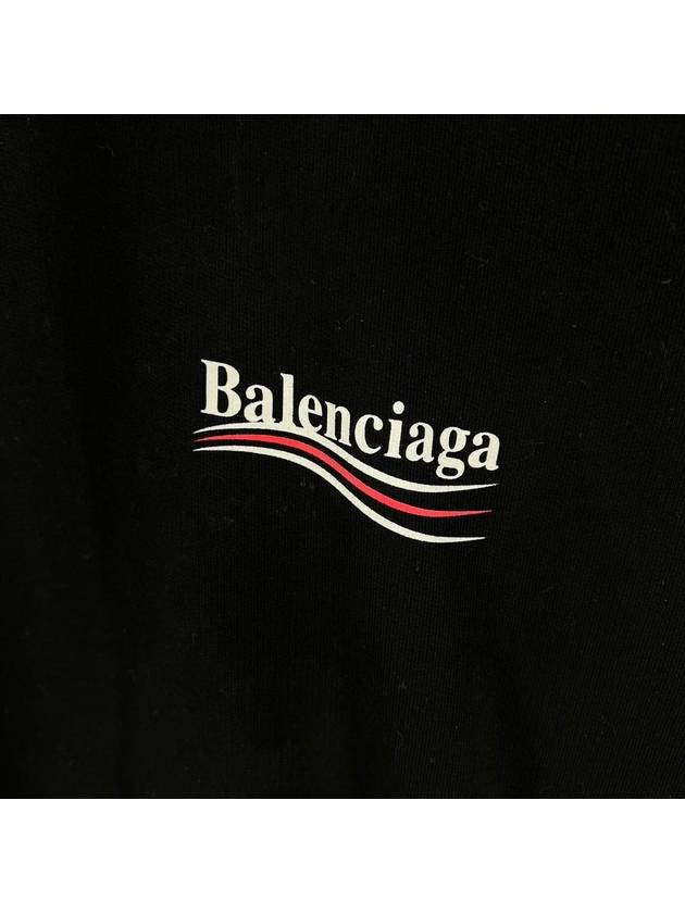 Balenciaga Wave logo overfit hoodie black 578135