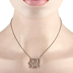 Dior 18K White Gold 0.65ct Diamond Starfish Necklace