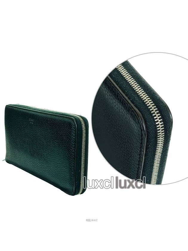 CELINE Zipped leather women s long wallet