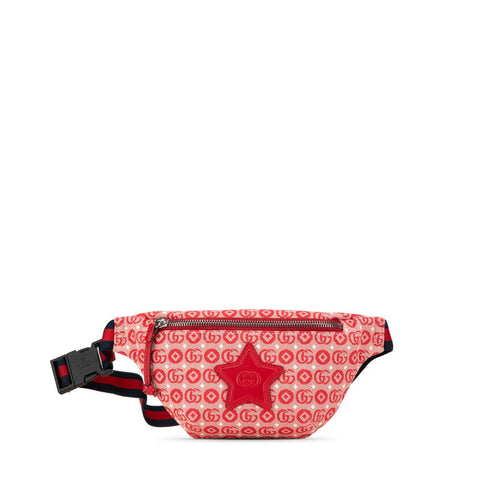 Gucci GG logo Children's Star Canvas Leather Waist Bag