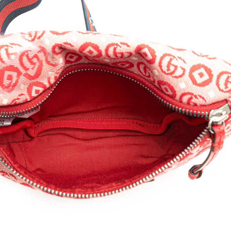 Gucci GG logo Children's Star Canvas Leather Waist Bag