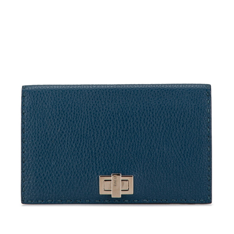 Fendi Peekaboo Selleria Leather Long Wallet