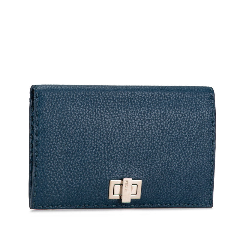 Fendi Peekaboo Selleria Leather Long Wallet