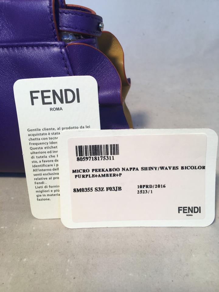 Fendi Purple Micro Mini Peekaboo Bag