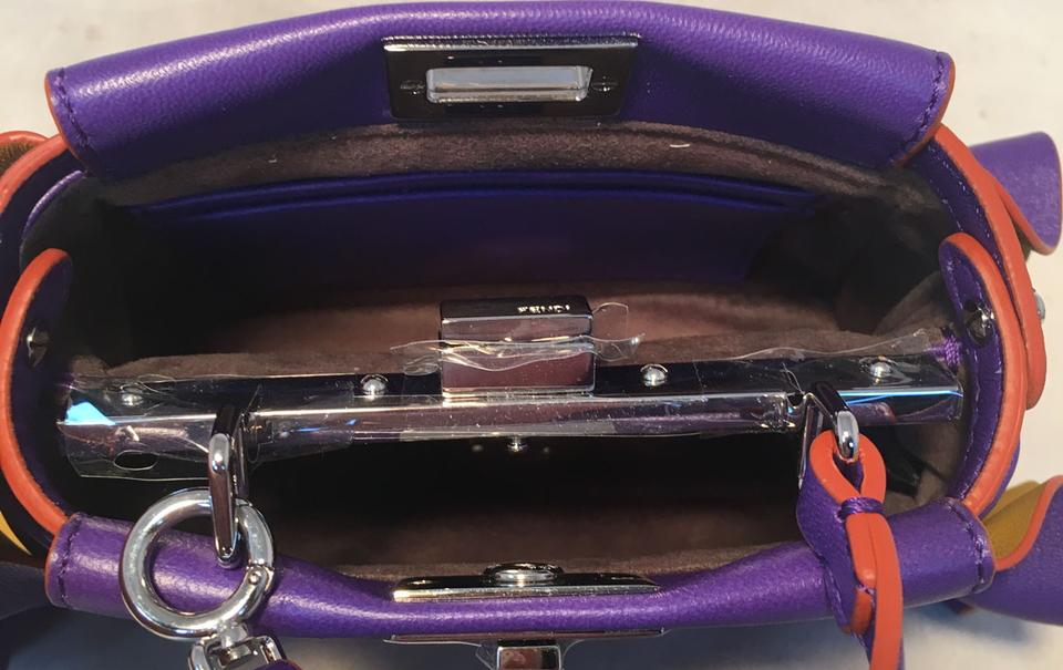 Fendi Purple Micro Mini Peekaboo Bag