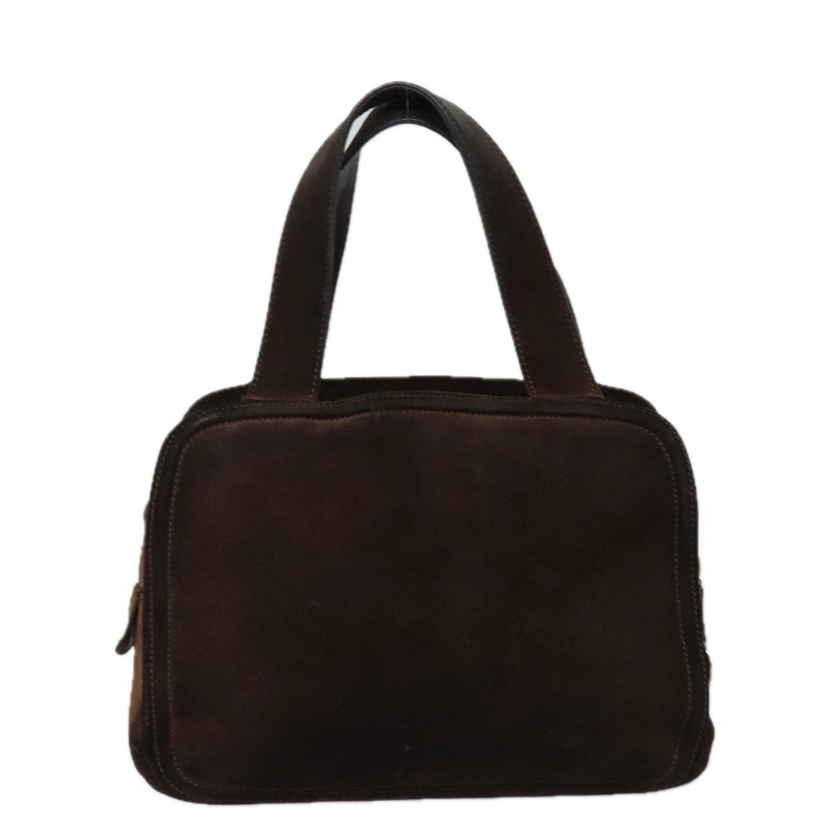 CELINE Hand Bag Suede Brown  80059