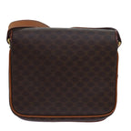 CELINE Macadam Canvas Shoulder Bag Brown Auth 80061