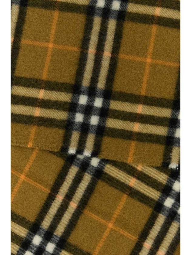 Burberry Happy Check Cashmere Scarf Oxide