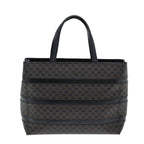 CELINE Macadam Canvas Hand Bag Black Brown  80079