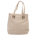 CELINE Shoulder Bag Leather Beige  80083