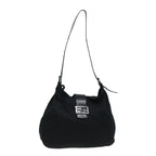 FENDI Mamma Baguette Shoulder Bag Nylon Black80088
