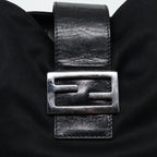 FENDI Mamma Baguette Shoulder Bag Nylon Black80088