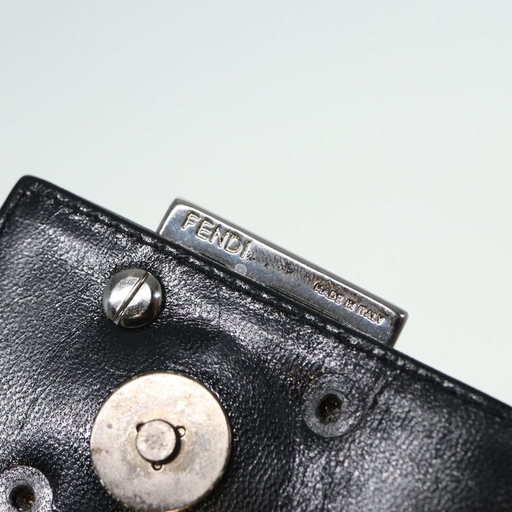 FENDI Mamma Baguette Shoulder Bag Nylon Black80088