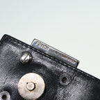 FENDI Mamma Baguette Shoulder Bag Nylon Black80088