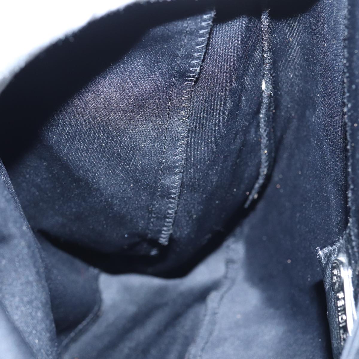 FENDI Mamma Baguette Shoulder Bag Nylon Black80088