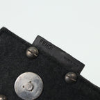 FENDI Mamma Baguette Shoulder Bag Nylon Gray80089