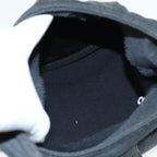 FENDI Mamma Baguette Shoulder Bag Nylon Gray80089