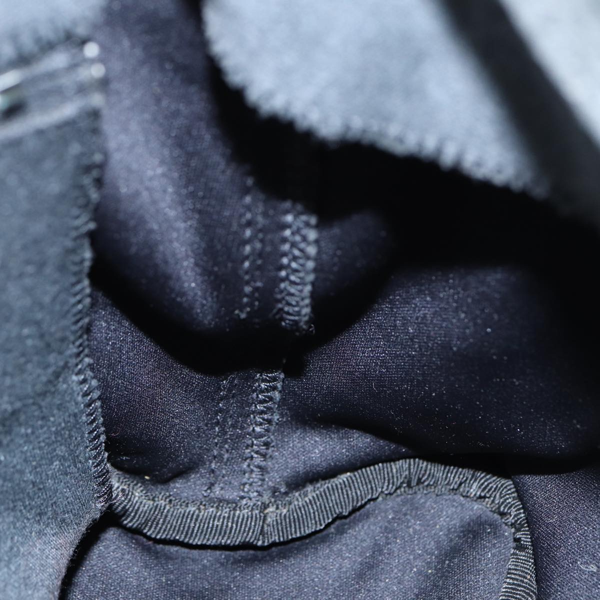 FENDI Mamma Baguette Shoulder Bag Nylon Gray80089