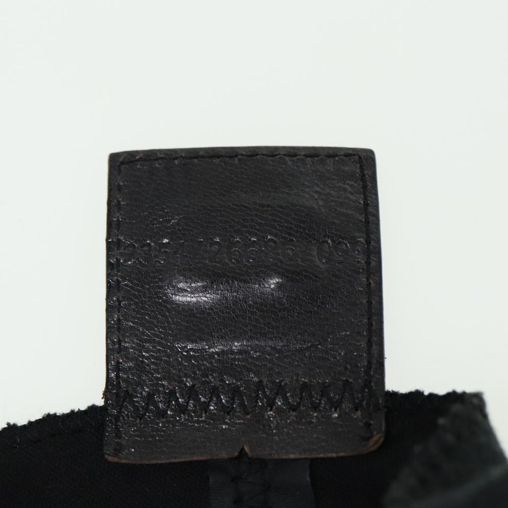 FENDI Mamma Baguette Shoulder Bag Nylon Gray80089