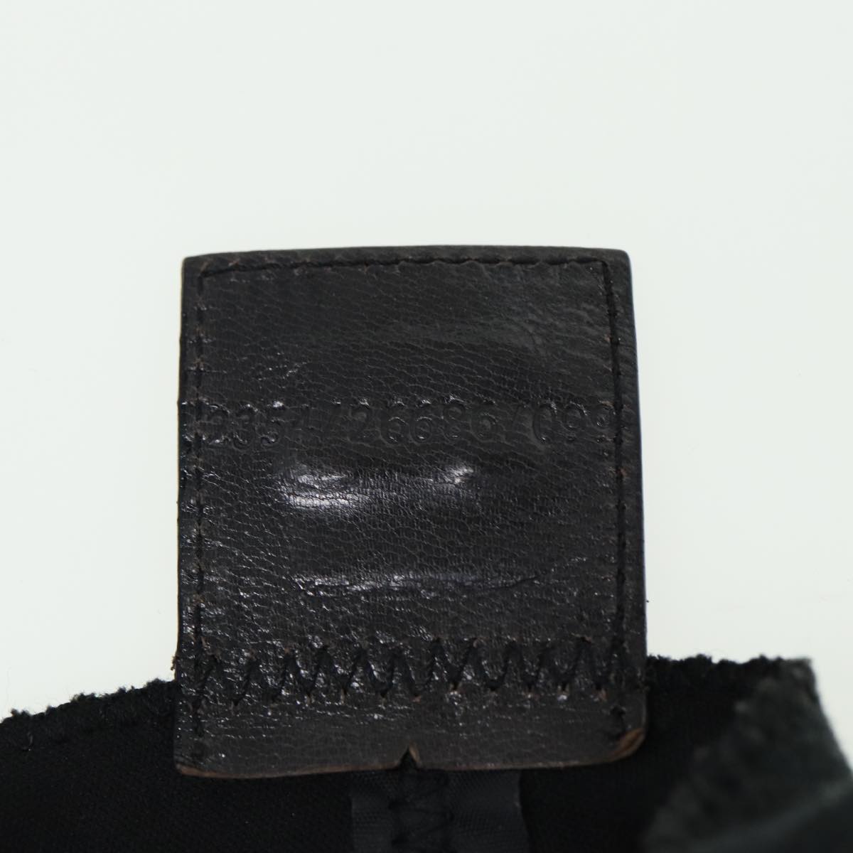 FENDI Mamma Baguette Shoulder Bag Nylon Gray80089