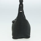 FENDI Mamma Baguette Shoulder Bag Nylon Gray80089