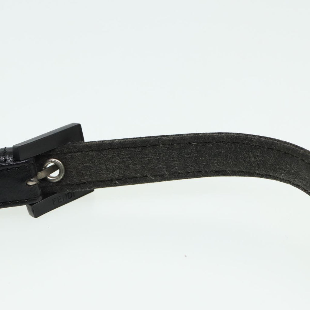 FENDI Mamma Baguette Shoulder Bag Nylon Gray80089