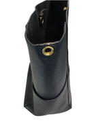 Celine Black Leather Bucket Bag