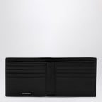 Balenciaga Black Leather Superbusy Bi-Fold Wallet Men