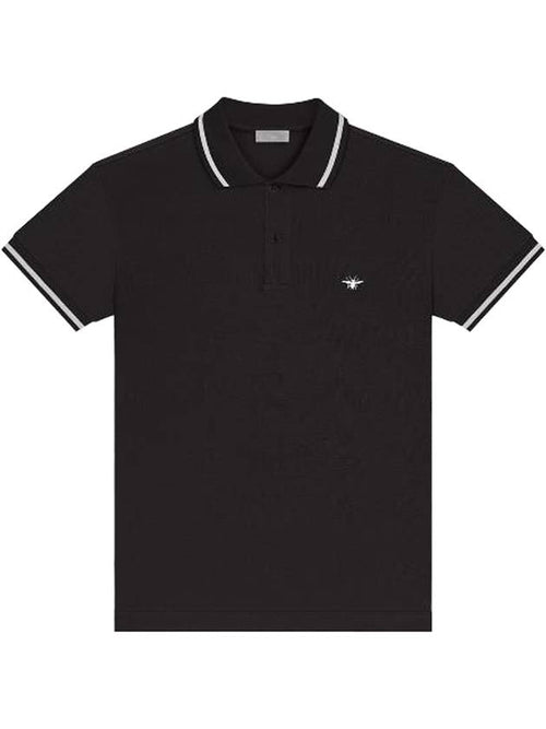 Embroidery Bee Polo Shirt Black Dior
