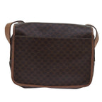 CELINE Macadam Canvas Shoulder Bag PVC Leather Beige  80231