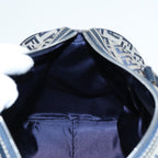 FENDI Zucchino Canvas Boston Bag Navy80243