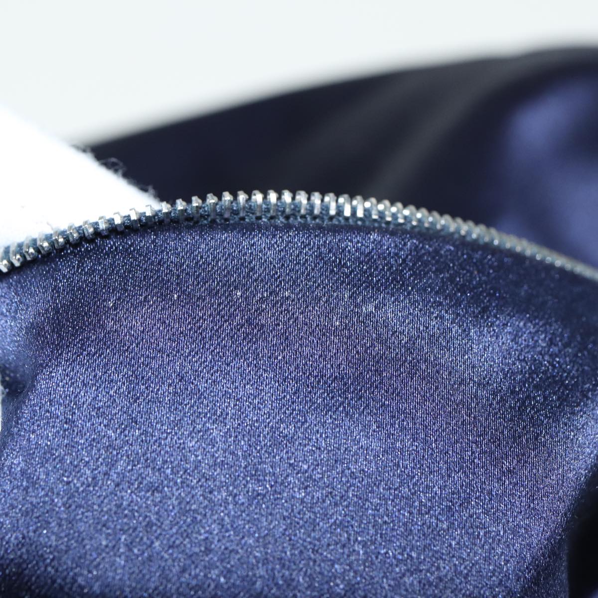 FENDI Zucchino Canvas Boston Bag Navy80243