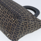 FENDI Zucchino Canvas Hand Bag Navy80244