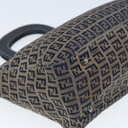 FENDI Zucchino Canvas Hand Bag Navy80244