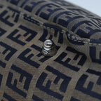 FENDI Zucchino Canvas Hand Bag Navy80244