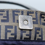 FENDI Zucchino Canvas Hand Bag Navy80244
