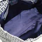 FENDI Zucchino Canvas Hand Bag Navy80244