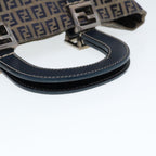 FENDI Zucchino Canvas Hand Bag Navy80244