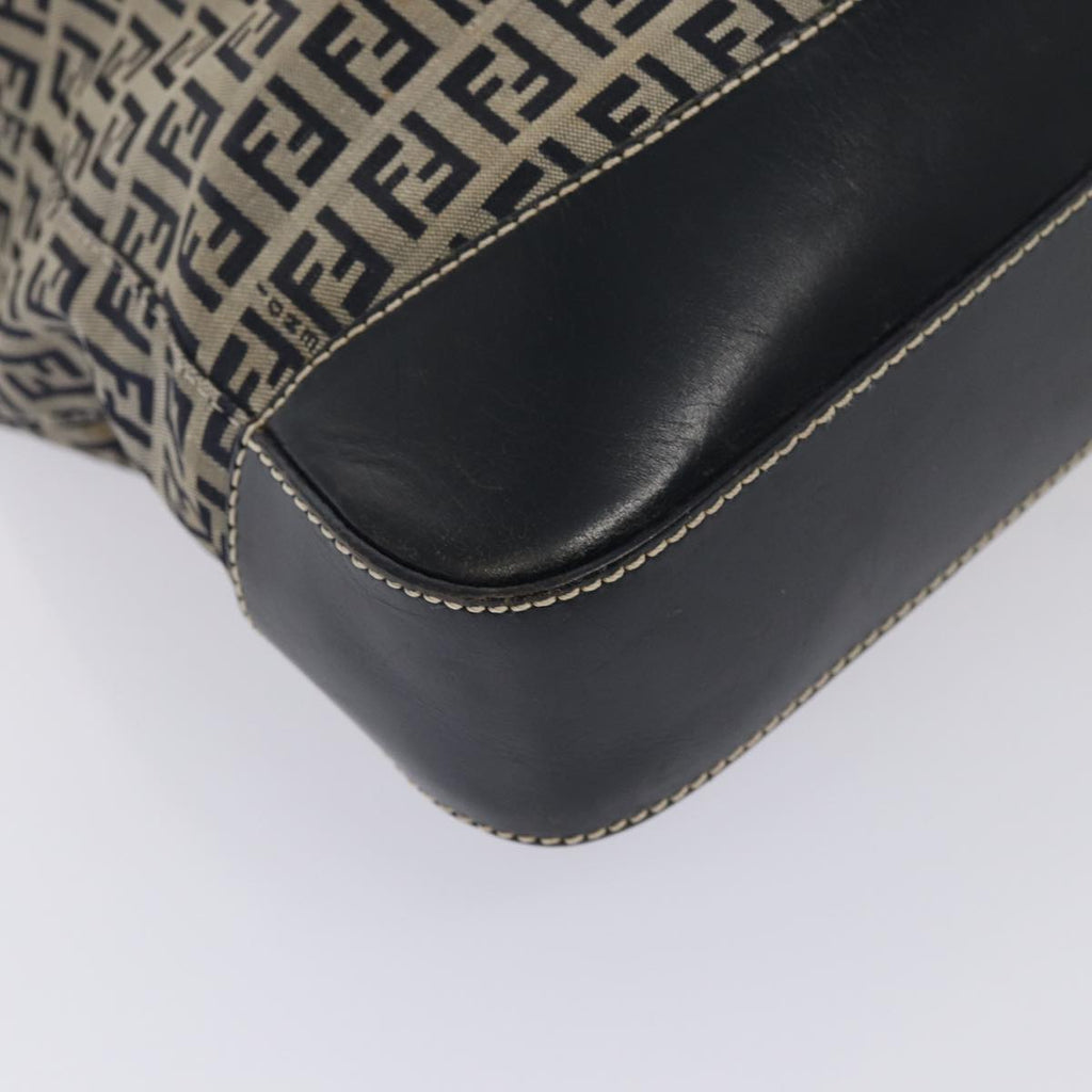FENDI Zucchino Canvas Tote Bag Navy80245