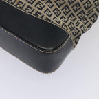 FENDI Zucchino Canvas Tote Bag Navy80245