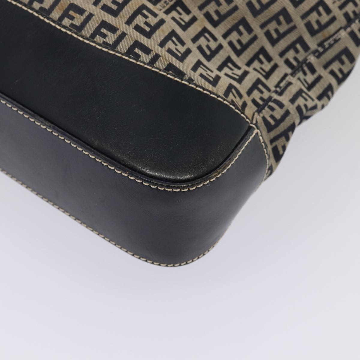 FENDI Zucchino Canvas Tote Bag Navy80245