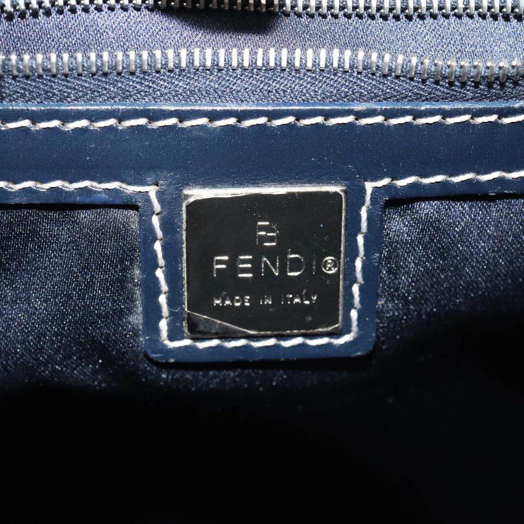 FENDI Zucchino Canvas Tote Bag Navy80245