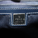 FENDI Zucchino Canvas Tote Bag Navy80245