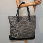 FENDI Zucchino Canvas Tote Bag Navy80245