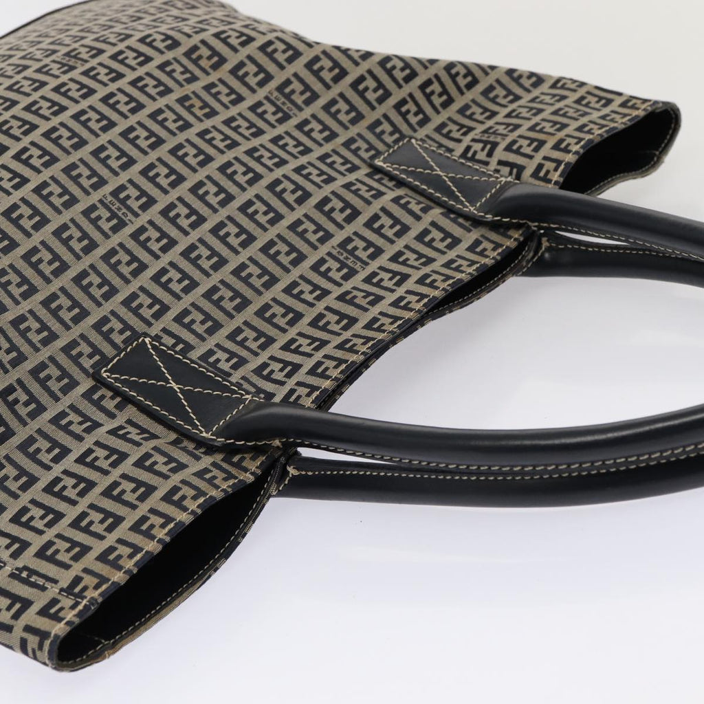 FENDI Zucchino Canvas Tote Bag Navy80245