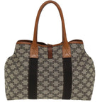 CELINE Macadam Canvas Tote Bag Beige  80261