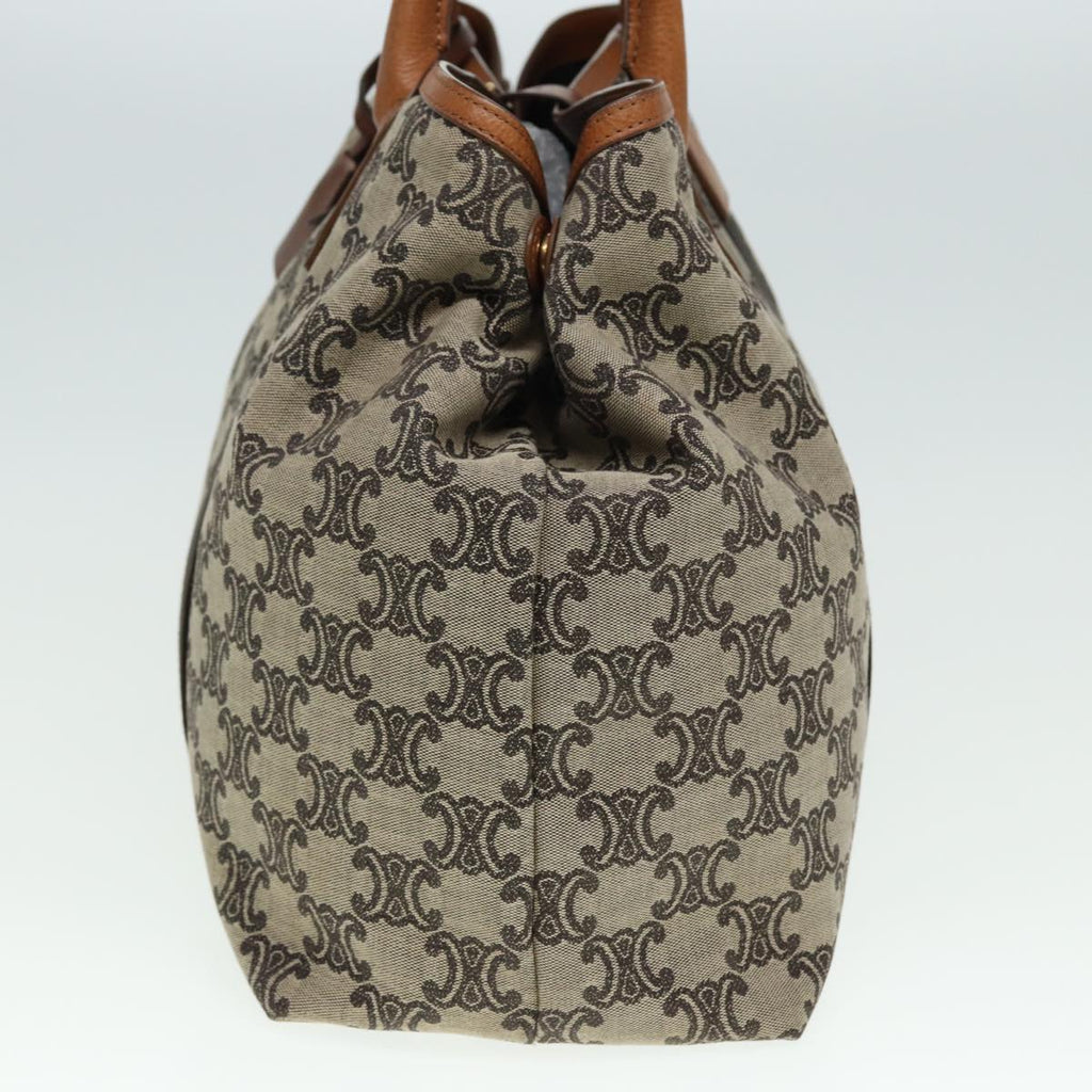 CELINE Macadam Canvas Tote Bag Beige  80261